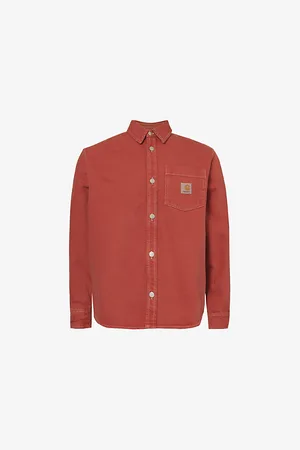 Carhartt George Brand-patch Denim Shirt