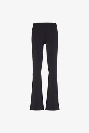 alo Airbrush Bootcut-leg High-rise Stretch-woven Leggings