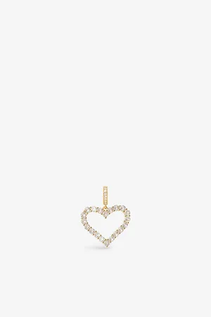 Crystal Haze Heartless 18ct Yellow Gold-plated Brass Pendant