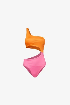Seafolly Rio Colour-blocked Stretch-recycled Polyester Swimsuit