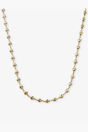 Crystal Haze Habibi 18ct -plated Brass Chain Necklace