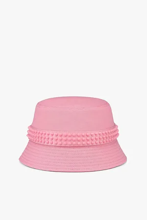 Christian Louboutin Bobino Spike-embellished Canvas Bucket Hat