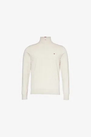 Tommy Hilfiger 1985 Logo-embroidered Long-sleeve Cotton-blend Sweatshirt