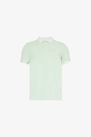 Barbour Brand-embroidered Regular-fit Cotton-piqué Polo Shirt