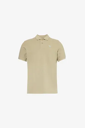 Barbour Brand-embroidered Regular-fit Cotton-piqué Polo Shirt