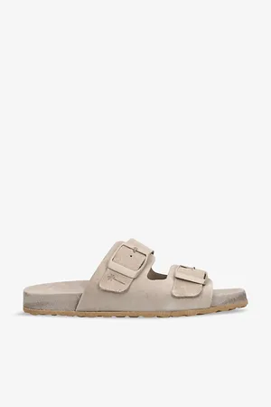 MANEBI Traveler Nordic Double-buckle Suede Sandals