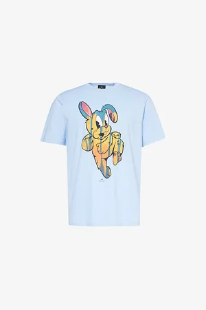 Paul Smith Painted Bunny Graphic-print Organic-cotton T-shirt