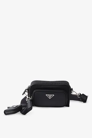 Prada Re-nylon Brand-plaque Recycled-nylon and Leather Shoulder Bag