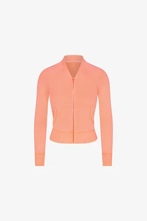 SKIMS Light French Terry Relaxed-fit Cotton-blend Jacket