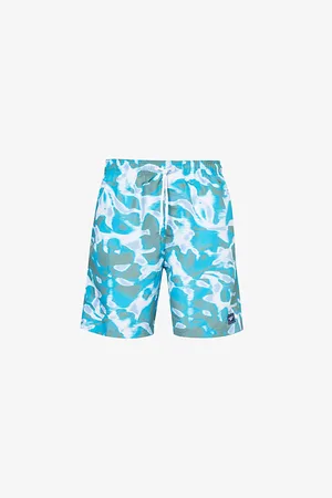 Speedo Graphic-print Relaxed-fit Recycled-polyester Swim Shorts