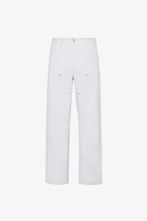 Carhartt Straight-leg Mid-rise Organic-cotton Trousers