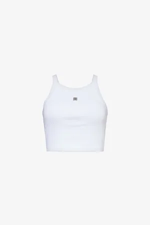 Givenchy 4g Logo-plaque Stretch-cotton Jersey Top
