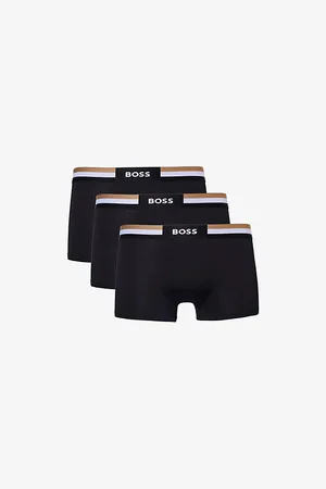 HUGO BOSS Pack of Three Cotton-blend Jersey Trunks