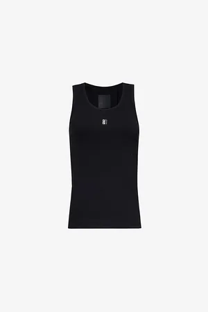 Givenchy 4g Logo-plaque Stretch-cotton Top