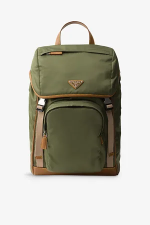 Prada Re-nylon Recycled-nylon and Leather Backpack