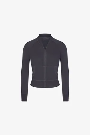 SKIMS Light French Terry Relaxed-fit Cotton-blend Jacket