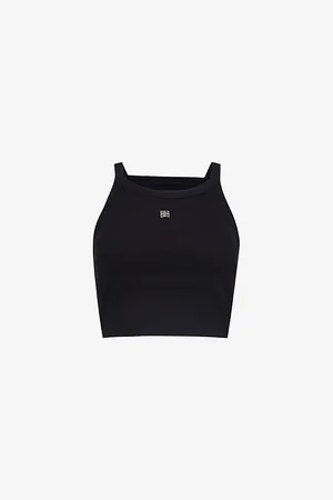 Givenchy 4g Logo-plaque Stretch-cotton Jersey Top