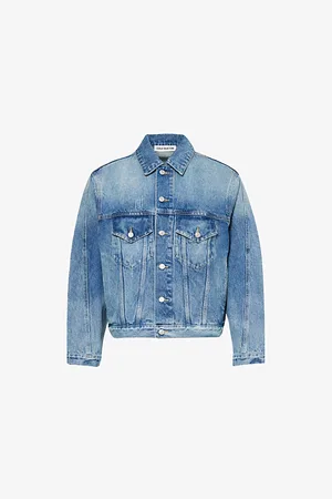 Cole Buxton Relaxed-fit Spread-collar Denim Jacket