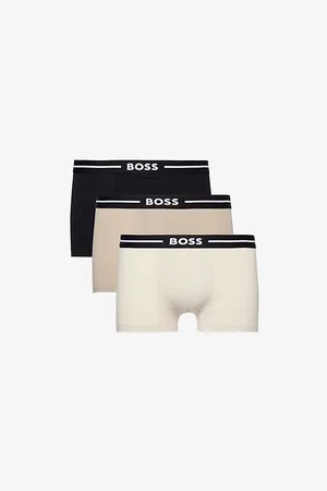 HUGO BOSS Pack of Three Cotton-blend Jersey Trunks