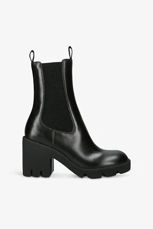 Burberry Stride Leather Heeled Mid-calf Boots