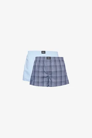 HUGO BOSS Pack of Two Cotton-poplin Boxer Shorts