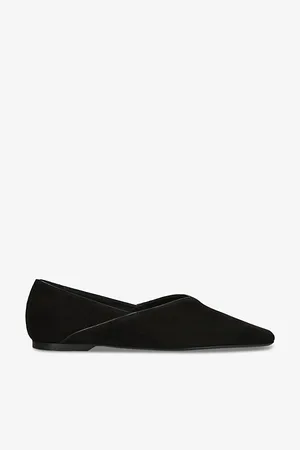 Totême Everyday Suede and Patent-leather Flats