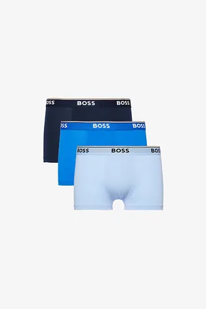 HUGO BOSS Pack of Three Cotton-blend Jersey Trunks