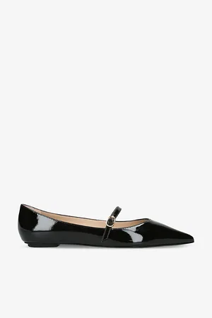 Stuart Weitzman Emilia Leather Mary Jane Flats