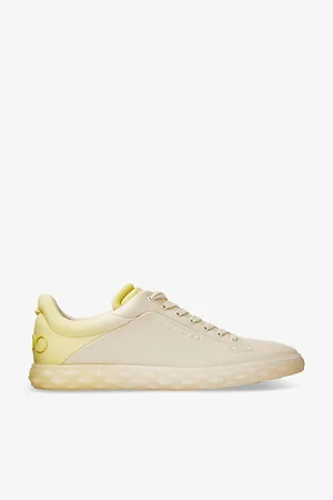 Jimmy Choo Diamond Maxi Brand-embellished Leather Low-top Trainers