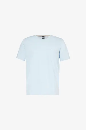 HUGO BOSS Crewneck Cotton-blend Stretch-jersey T-shirt