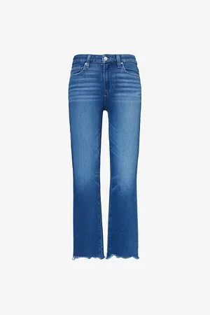 Paige Cindy Straight-leg High-rise Denim-blend Jeans