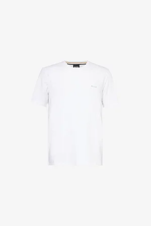 HUGO BOSS Crewneck Cotton-blend Stretch-jersey T-shirt