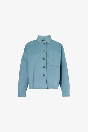 Max Mara Relaxed-fit Split-sides Wool Coat