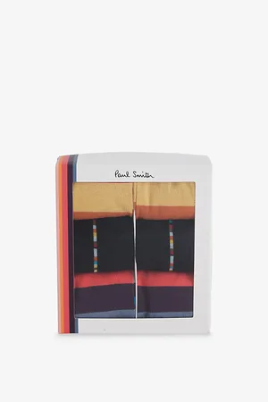 Paul Smith Artist Stripe Fine-knit Stretch-cotton-blend Ankle Socks Pack of Six