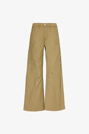 Frame Palazzo Cotton Trousers