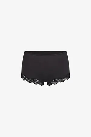 SKIMS Fits Everybody Lace-trim Stretch-woven Boy Shorts