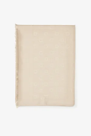 Salvatore Ferragamo Gancio Silk and Wool-blend Scarf