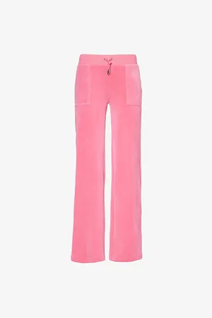 Juicy Couture Del Ray Straight-leg Velour Trousers