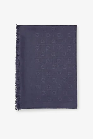 Salvatore Ferragamo Gancio Silk and Wool-blend Scarf