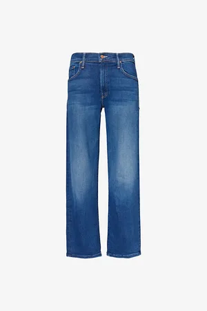 Mother Mr Rambler Zipped-ankle Straight-leg Mid-rise Stretch-denim Jeans