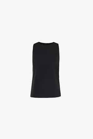 Max Mara Calco Regular-fit Sleeveless Stretch-woven Top