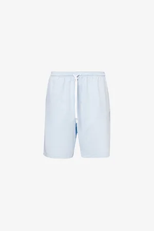 HUGO BOSS Brand-embroidered Cotton-blend Stretch-jersey Shorts