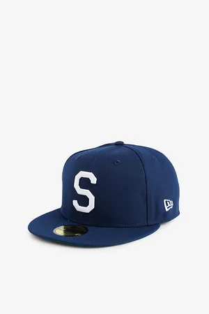 New Era 59fity Seattle Logo-embroidered Woven Baseball Cap