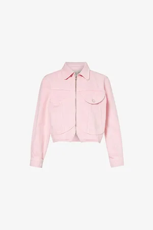 Frame Heart Corset-detail Relaxed-fit Denim Jacket
