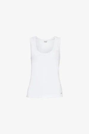 Simkhai Abena Logo-plaque Stretch-rayon Jersey Top