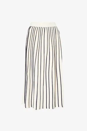 Max Mara Stripe-print Knitted Midi Skirt