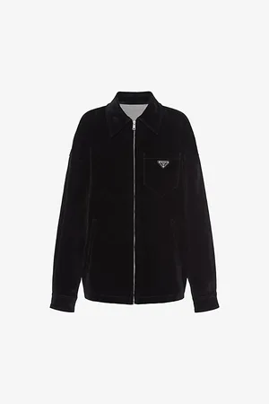 Prada Brand-plaque Patch-pocket Denim Jacket