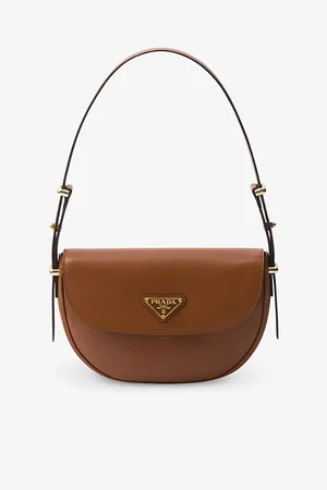 Prada Arqué Brand-plaque Leather Shoulder Bag