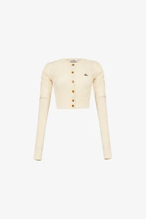 Vivienne Westwood Samantha Cropped Cotton and Cashmere-blend Cardigan