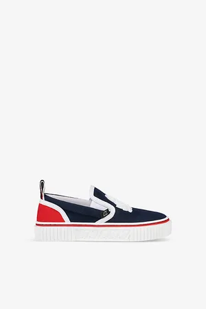 Christian Louboutin Pedrito Junior Cotton-canvas Low-top Trainers